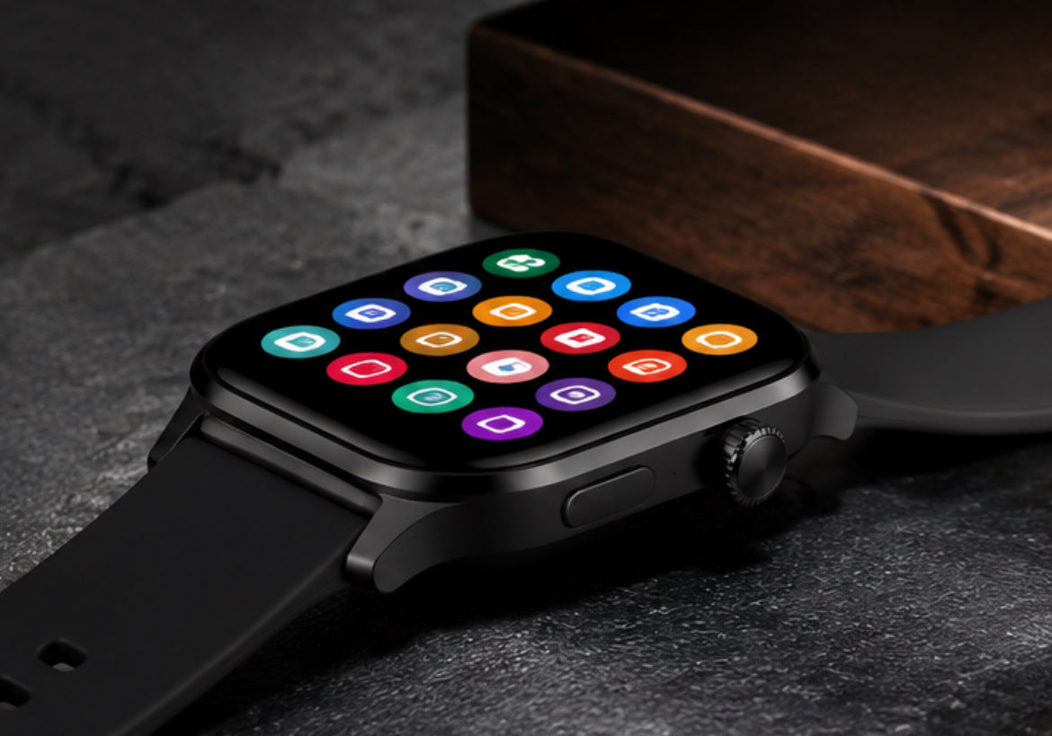 NovaFit™ Smartwatch – 2,01” HD Touchscreen | Bluetooth-Anrufe | 100+ Sportmodi