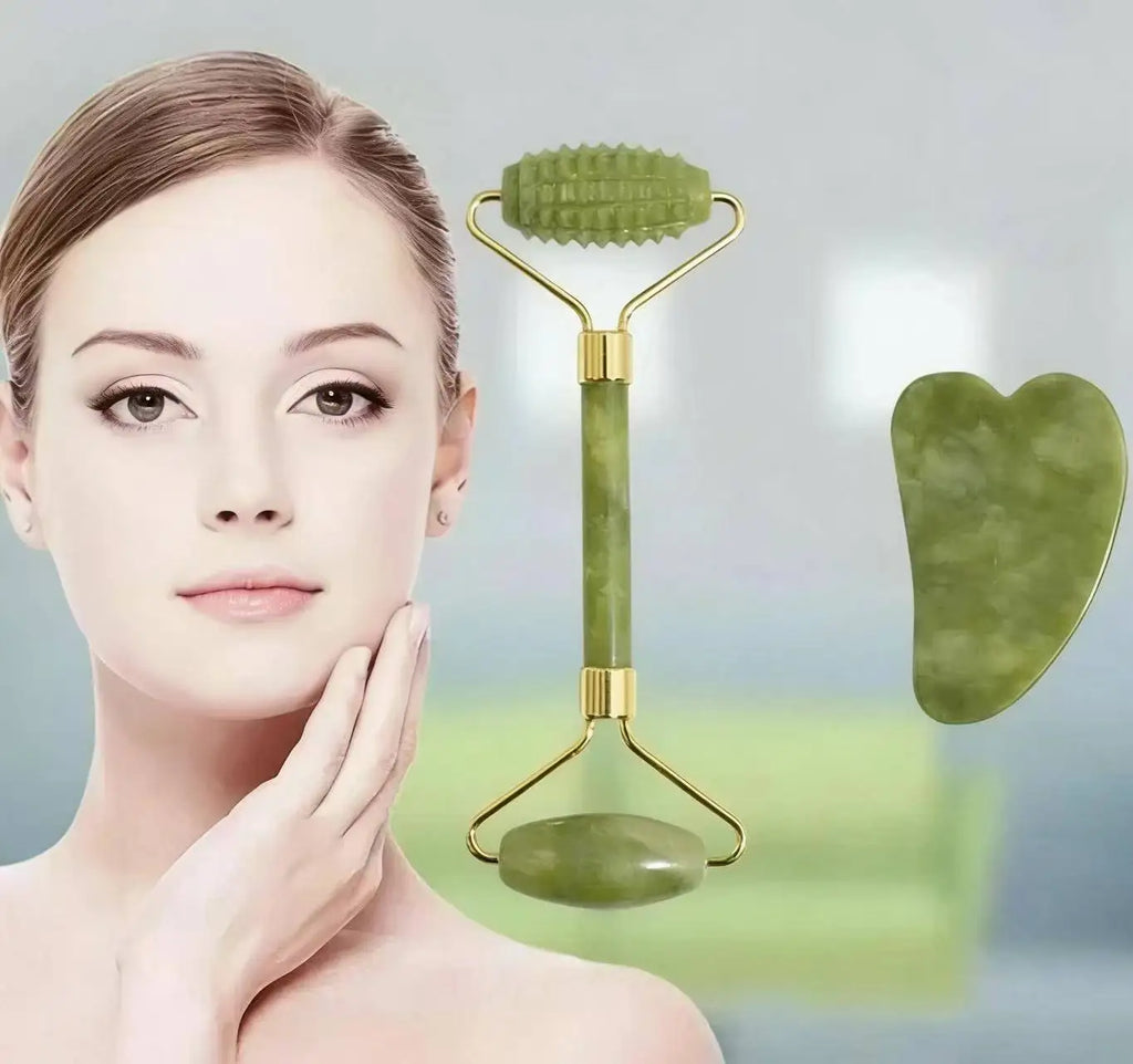 AUREON™ Gua Sha & Jade Roller Set