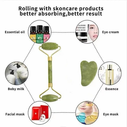AUREON™ Gua Sha & Jade Roller Set